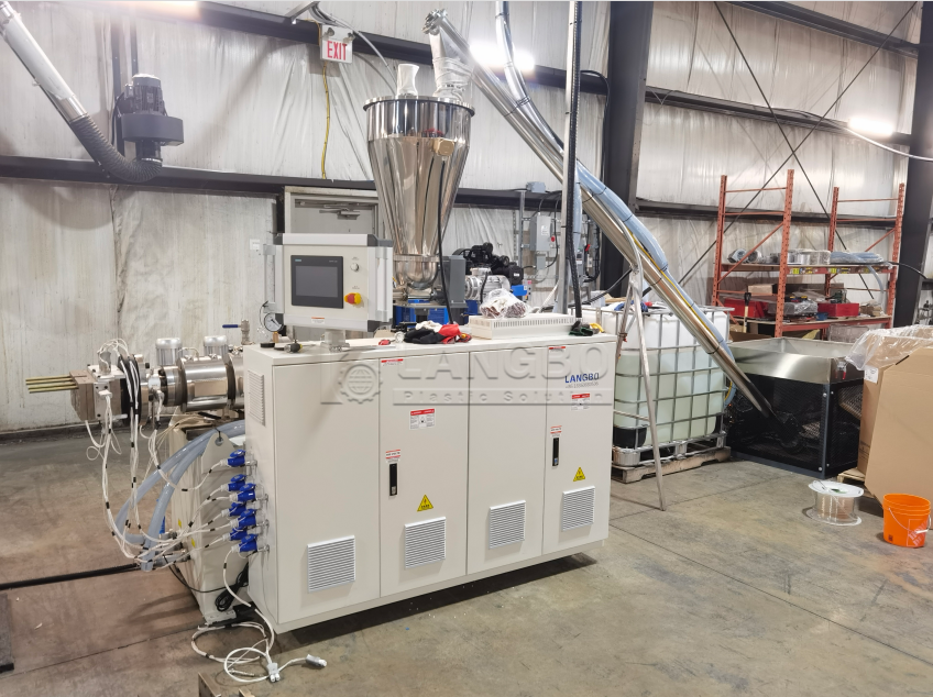 último caso de la compañía sobre PVC Electricity Cable Duct Extrusion Line in Canada