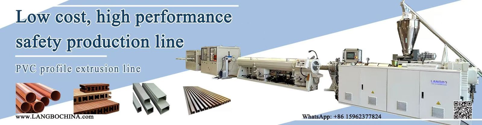 Línea de la protuberancia del perfil del PVC