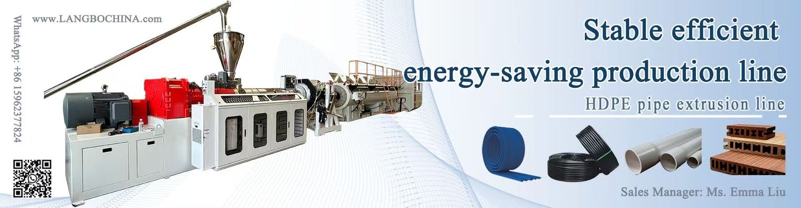 línea de la protuberancia del tubo del PE