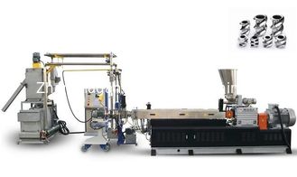 Máquina caliente de la granulación del Pvc del tornillo que corta doble, equipo 60KW de la granulación del plástico