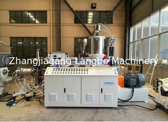 calidad  Natural Gas Pe Pipe Production Line , Single Screw Extruder Hdpe Pipe Machine Fábrica