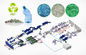Película plástica inútil que recicla la máquina ISO9001 del lavado y de granulación de la máquina