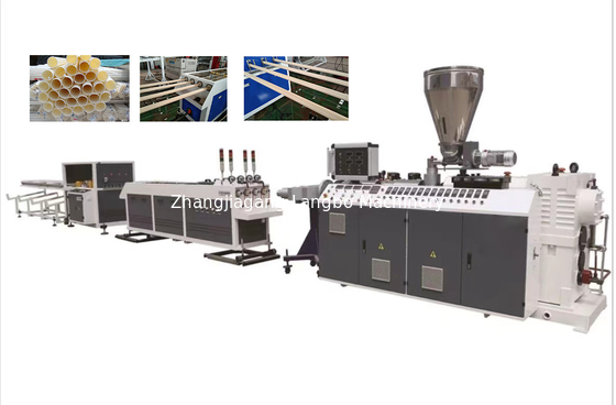 Línea de extrusión de tubos de conducto de PVC eléctrico Cuatro hebras 20-25 mm