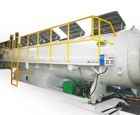 Línea de extrusión de tuberías HDPE PE de alta capacidad de 355-800 mm de diámetro con caja de engranajes integrada