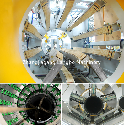 Línea de extrusión de tuberías de máquina de fabricación hueca de gran diámetro de HDPE