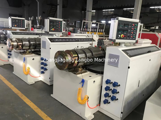 Línea de producción de tuberías de PVC de control PLC alta producción y productividad