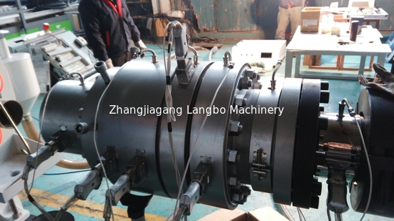 Línea gemela 16 - 630m m del extrusor del tubo del PVC del tornillo con 22 - poder 160KW