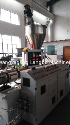 Línea gemela 16 - 630m m del extrusor del tubo del PVC del tornillo con 22 - poder 160KW