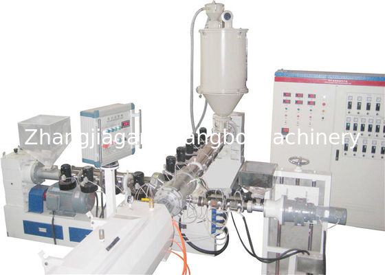 Línea del extrusor de solo tornillo del tubo de los PP PPR PE del HDPE con la garantía de 1 año, completamente automática