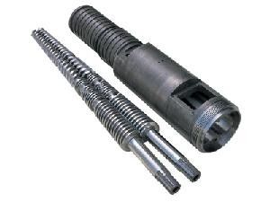 Extrusor de tornillo gemelo cónico de la alta capacidad para protuberancia del perfil del PVC/de WPC
