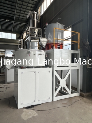 Combinación de mezcladores de plástico de acero inoxidable para mezclar materias primas de PVC