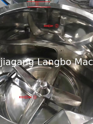 Mezclador de plástico de acero inoxidable de 500L para la preparación de perfiles a prueba de WPC