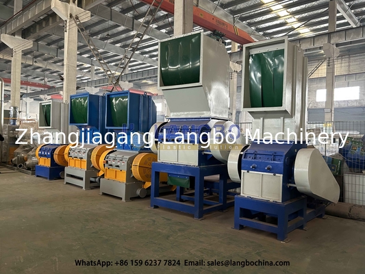 37KW triturador para tuberías de PVC línea de máquina de reciclaje de residuos plásticos