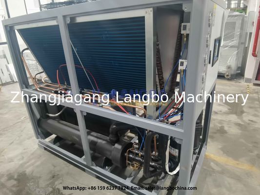 Línea de extrusión de tubería HDPE eficiente Equipada con la mejor máquina de enfriamiento por aire de calidad R4047C / R22 refrigerante