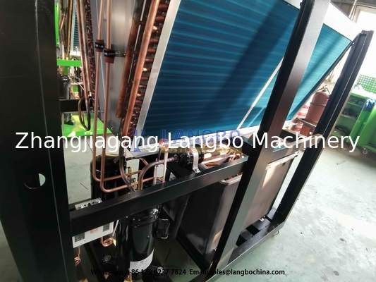 Línea de extrusión de tubería HDPE eficiente Equipada con la mejor máquina de enfriamiento por aire de calidad R4047C / R22 refrigerante