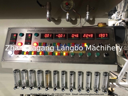 Línea de extrusión de precisión de larga duración de alta producción para tuberías de doble cavidad de PVC