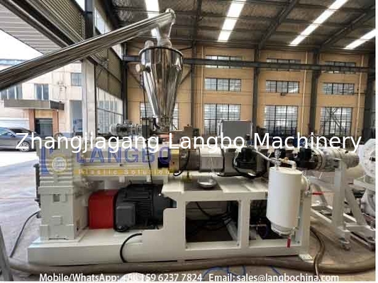 Línea de extrusión de tuberías de PVC OPVC 16-160mm Máquina de fabricación de tuberías de PVC Extrusora cónica de tornillos gemelos