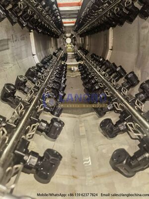 Línea de extrusión de tubería de PVC-U de 50-200 mm con caja de engranajes integrada de 80/156 55kw y motor