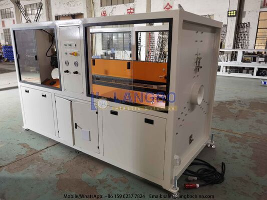 Línea de extrusión de tubería de PVC-U de 50-200 mm con caja de engranajes integrada de 80/156 55kw y motor