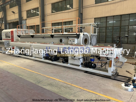 Máquina de fabricación de tuberías HDPE de bajo ruido Línea de extrusión de tuberías de alta capacidad