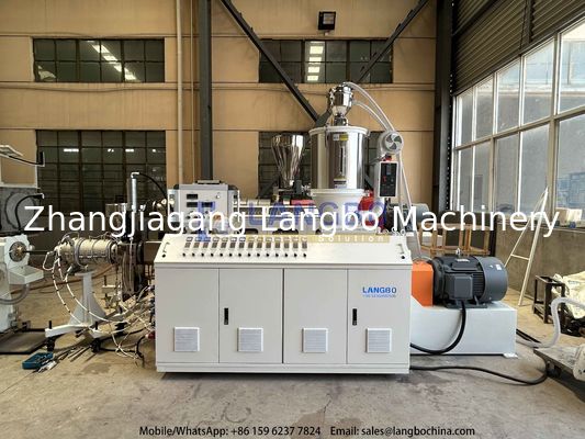 Inversor ABB utilizado en la línea de extrusión de tuberías HDPE de 16-110 mm con extrusora 65/33