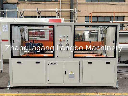 Línea de fabricación de tuberías de PVC de 800 kg/h con tornillo de alta velocidad 80/173