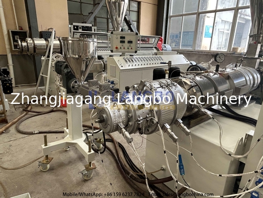 Línea de fabricación de tuberías de PVC de alta velocidad con un rango de diámetro de tubería de 50-250 mm