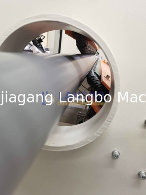 Línea de fabricación de tuberías de PVC de alta velocidad de 800 kg/h con tornillo de alta velocidad 80/173 para el diámetro de la tubería 75-250 mm
