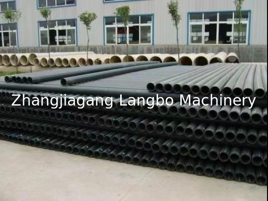 Línea de extrusión de plástico para tuberías de HDPE con control de pantalla táctil PLC