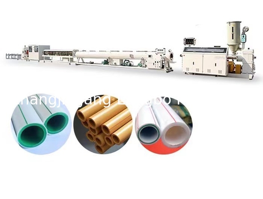 Línea de producción de extrusión de tubos PPR de tornillo único Máquina de extrusión de extrusores de plástico Máquina de extrusión de tubos de fibra de vidrio PPR