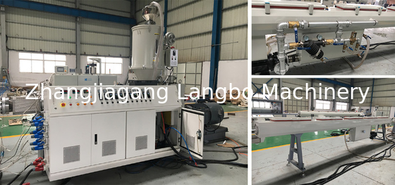 Línea de producción de extrusión de tubos PPR de tornillo único Máquina de extrusión de extrusores de plástico Máquina de extrusión de tubos de fibra de vidrio PPR