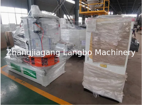 Mezclador de plástico de alta velocidad de refrigeración y calefacción de PVC totalmente automático con alta tecnología Mezclador de refrigeración y calefacción de PVC con plataforma fijable
