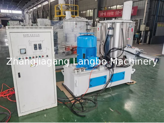Mezclador de plástico de alta velocidad de refrigeración y calefacción de PVC totalmente automático con alta tecnología Mezclador de refrigeración y calefacción de PVC con plataforma fijable