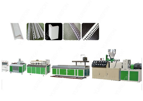 Válvulas de banda de banda de la orilla de la esquina de PVC WPC de tensión personalizada Extrusora de ángulo de forma L / máquina de fabricación / línea de producción de extrusión