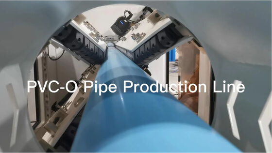 Máquina de extrusión de tuberías de PVC de plástico equipada con motor  e inversor ABB