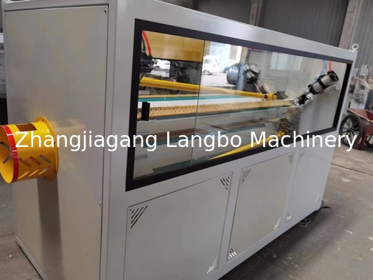 Línea de producción de tuberías de plástico de doble tornillo extrusora/máquina de extrusión de doble salida 150kg-220kg