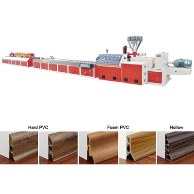 Maquina de fabricación de líneas de producción de extrusión de perfiles compuestos para pisos de cubierta WPC
