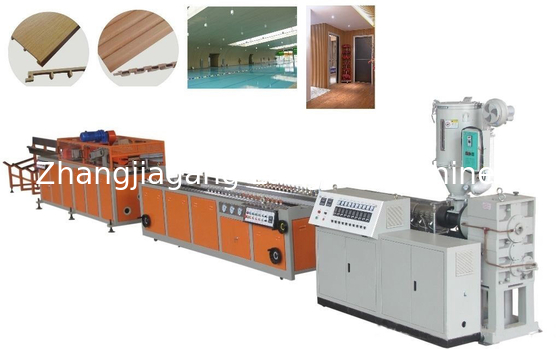 Maquina de fabricación de líneas de producción de extrusión de perfiles compuestos para pisos de cubierta WPC