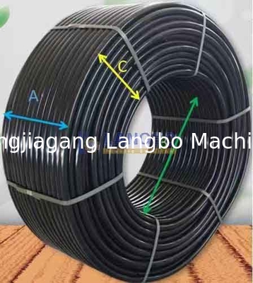 Envasador de tuberías de plástico de doble disco totalmente automático para el procesamiento de tuberías de HDPE de tamaño 20 mm