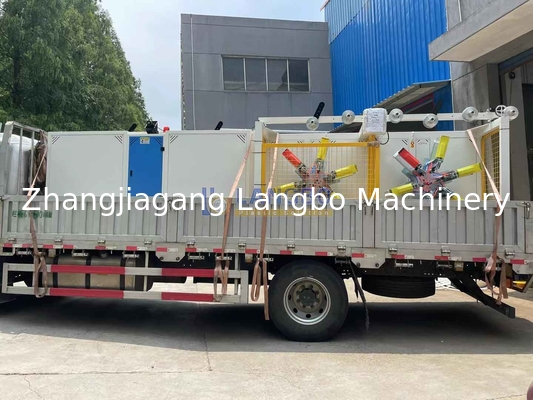 Máquina automática de fijación de tubos de PE para la línea de extrusión de plástico