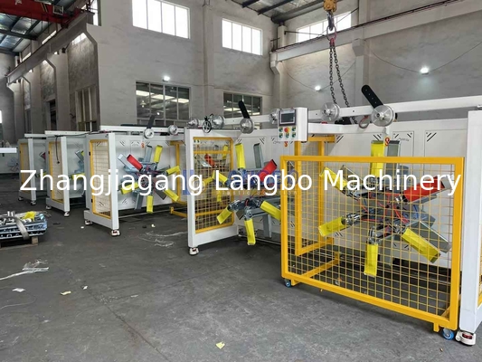 Máquina de enrollamiento de tubos y mangueras de plástico PE de doble estación