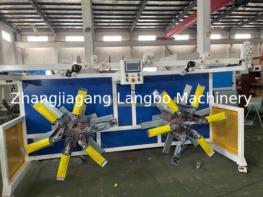 Bobinadora de tubería PE HDPE para línea de producción de tubería Máquina extrusora de tubería corrugada de doble pared
