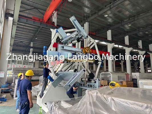 Máquina de remolque de bobinas de una sola estación para tubos de PE HDPE de plástico
