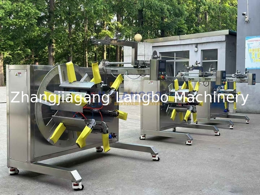 Máquina automática de fijación de tubos de PE para la línea de extrusión de plástico