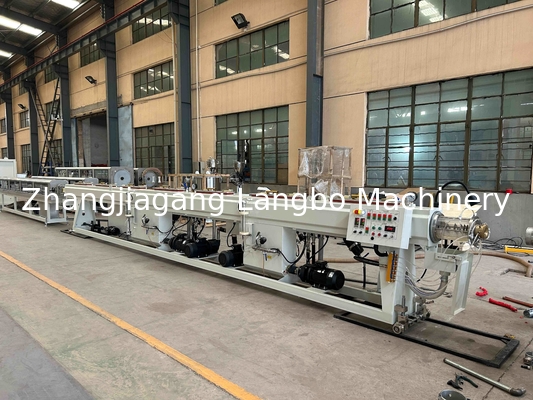 Máquina de fabricación de tuberías de plástico Línea de producción de extrusión de tuberías de gas Máquina de extrusión de tuberías de agua PPR