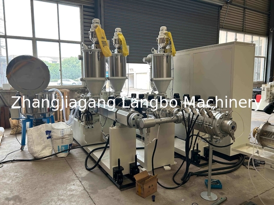 Máquina para fabricar tuberías de plástico PPR  Línea de producción de tuberías PPR Máquina de extrusión de tuberías de plástico