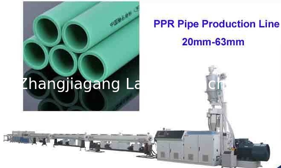 Línea de extrusión de plástico de alta capacidad para manguera de embalaje de sujeción con cable PPR, producción de tuberías de suministro de agua y gas de gran diámetro PPR
