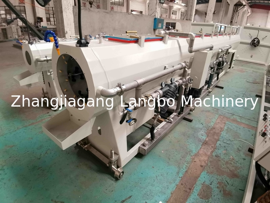 Línea de extrusión de gas de agua para tuberías de PVC de doble extrusión única de plástico