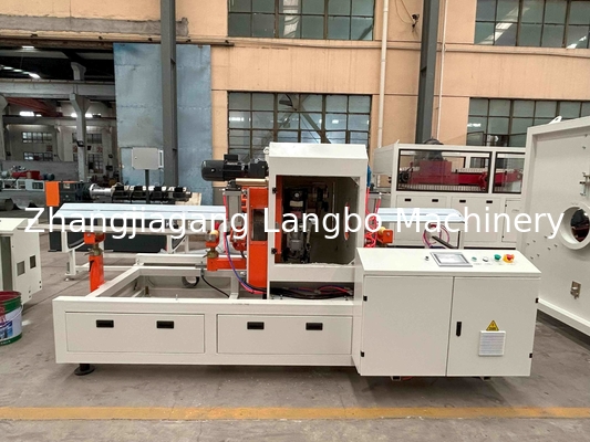 Línea de extrusión de gas de agua para tuberías de PVC de doble extrusión única de plástico