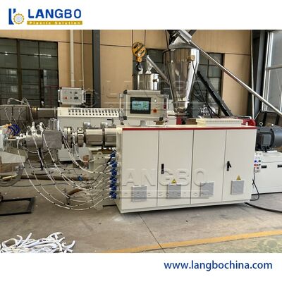 Máquina automática de tuberías de PVC de doble tornillo, línea de producción de mangueras de PVC